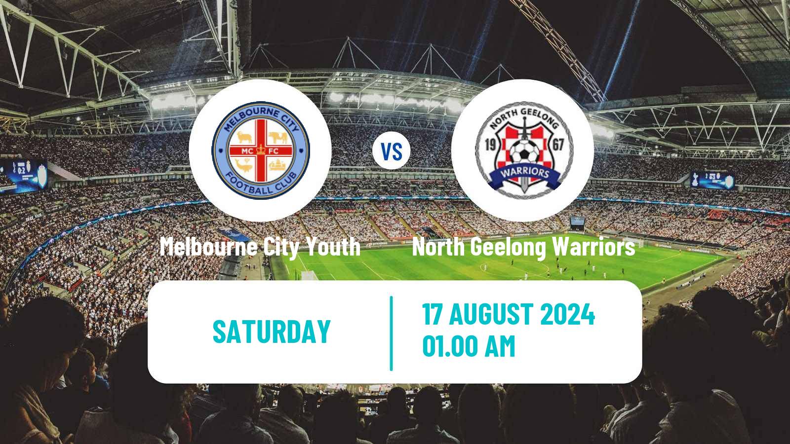 Soccer Australian Victoria Premier League Melbourne City Youth - North Geelong Warriors