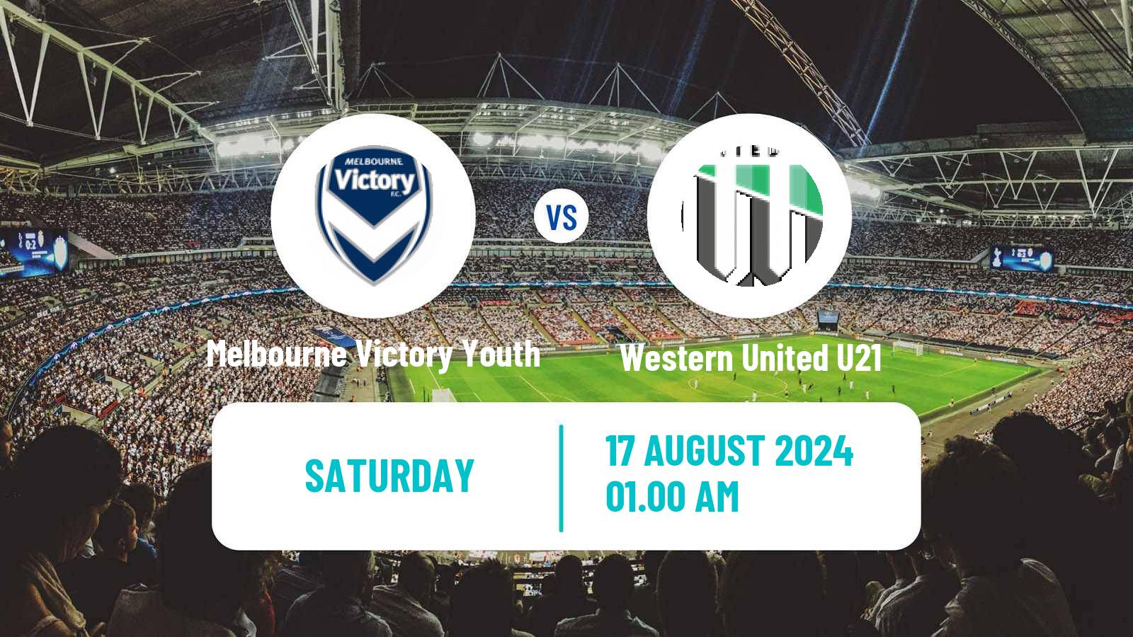 Soccer Australian Victoria Premier League Melbourne Victory Youth - Western United U21