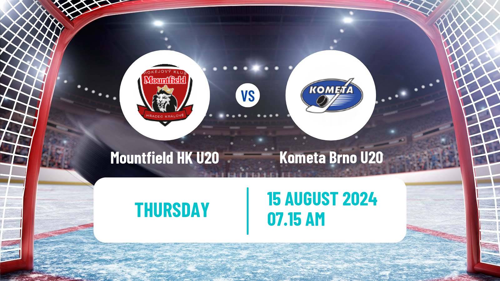 Hockey Club Friendly Ice Hockey Mountfield HK U20 - Kometa Brno U20