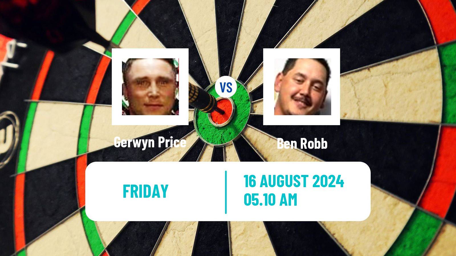 Darts Nz Darts Masters 2024 Gerwyn Price - Ben Robb