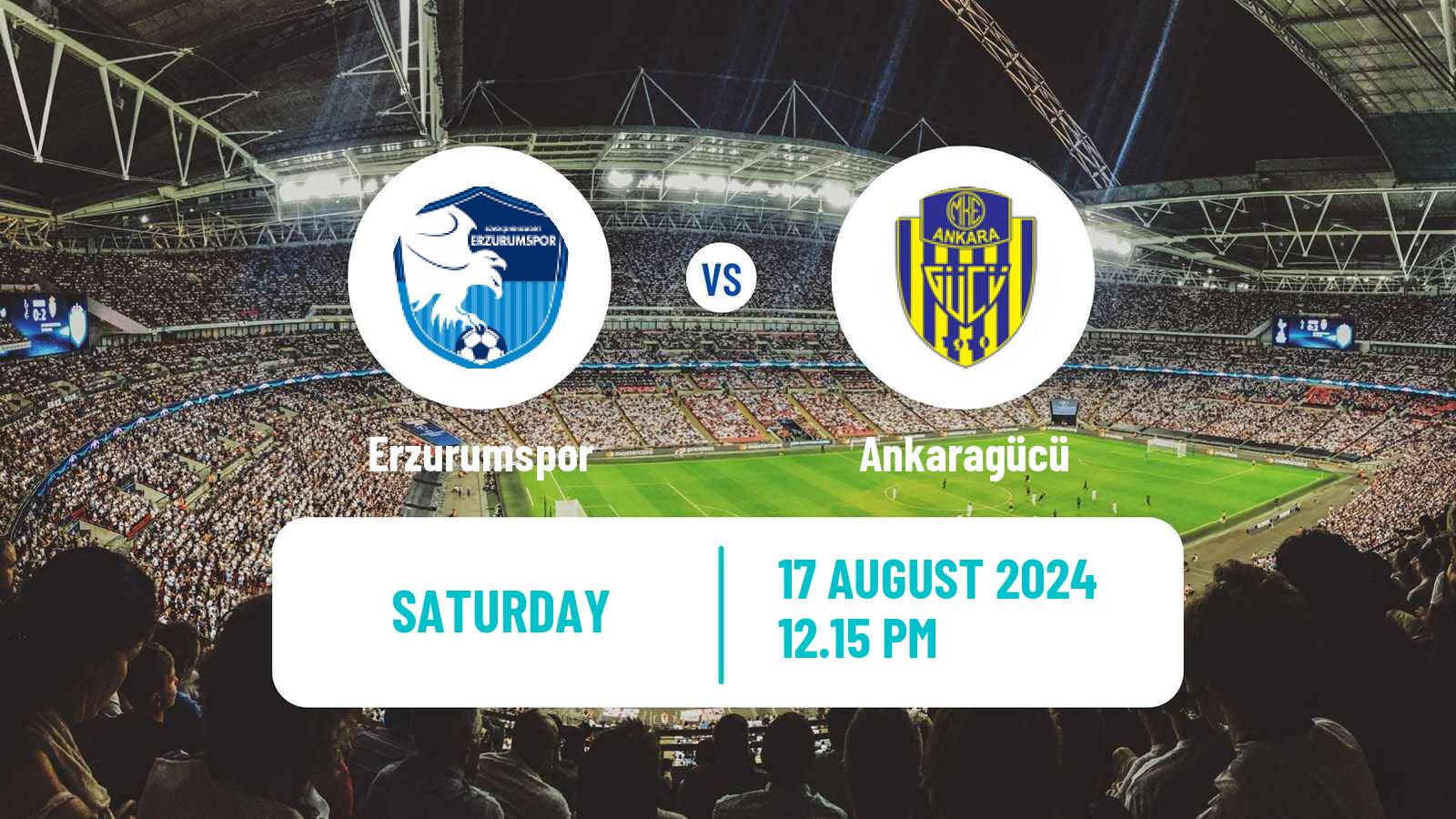 Soccer Turkish First League Erzurumspor - Ankaragücü