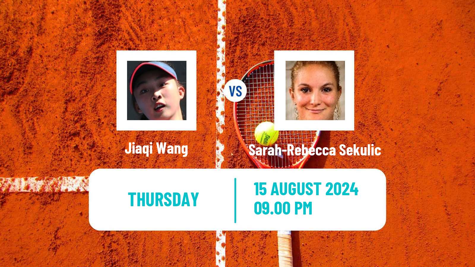 Tennis ITF W15 Xiamen Women Jiaqi Wang - Sarah-Rebecca Sekulic