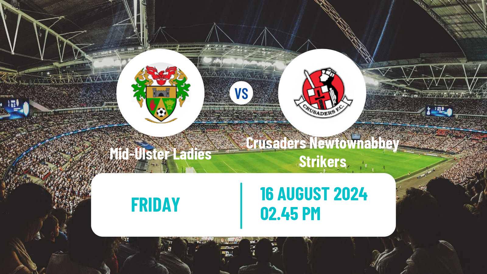 Soccer Northern Irish Premiership Women Mid-Ulster Ladies - Crusaders Newtownabbey Strikers