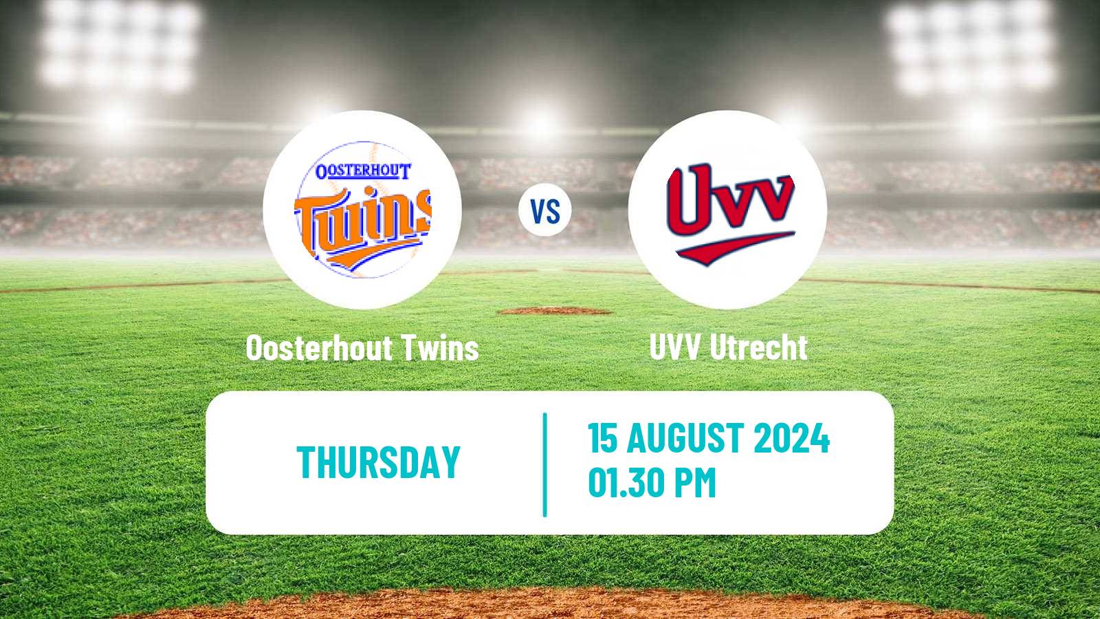 Baseball Dutch Hoofdklasse Baseball Oosterhout Twins - UVV Utrecht