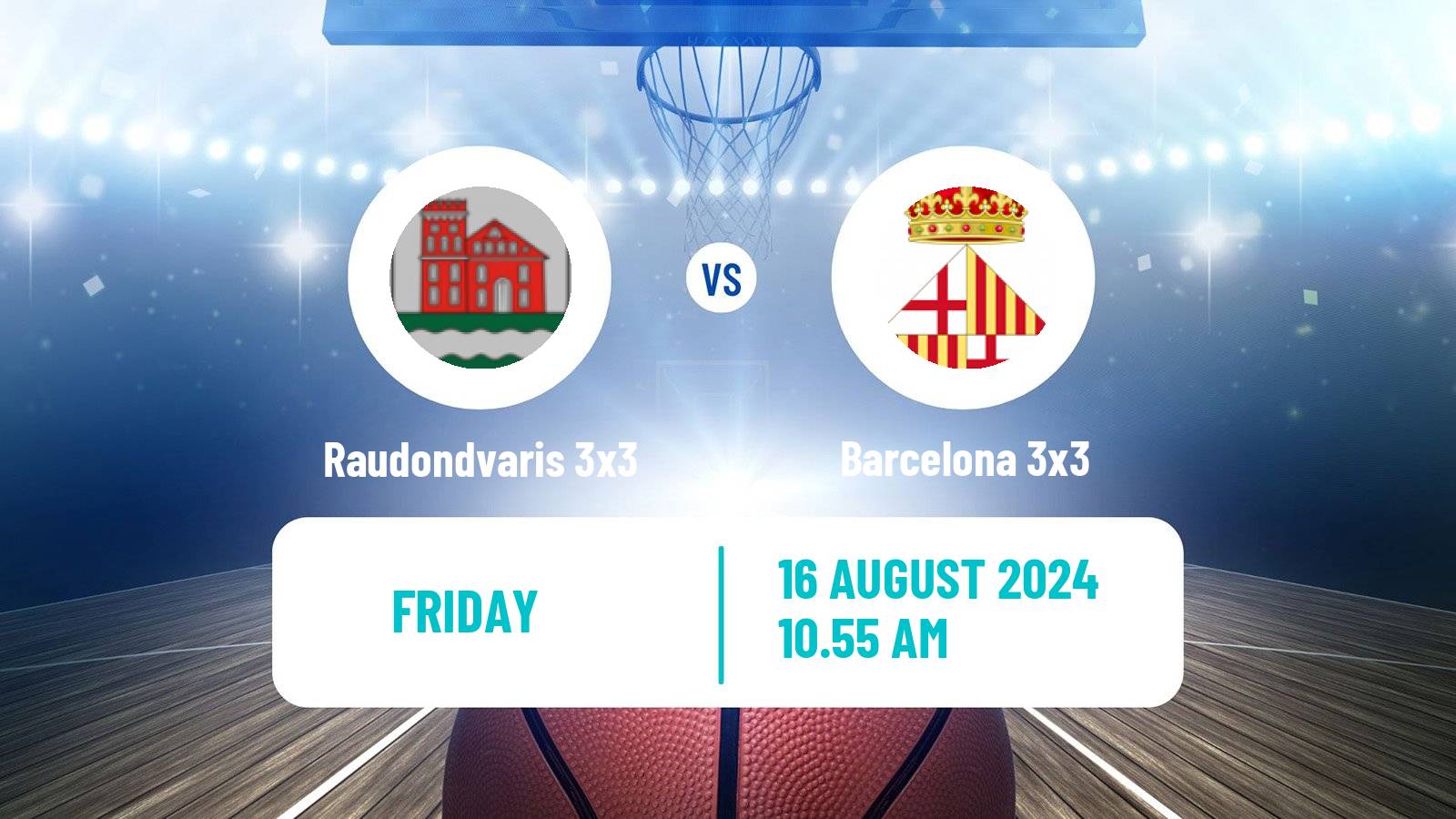 Basketball World Tour Lausanne 3x3 Raudondvaris 3x3 - Barcelona 3x3