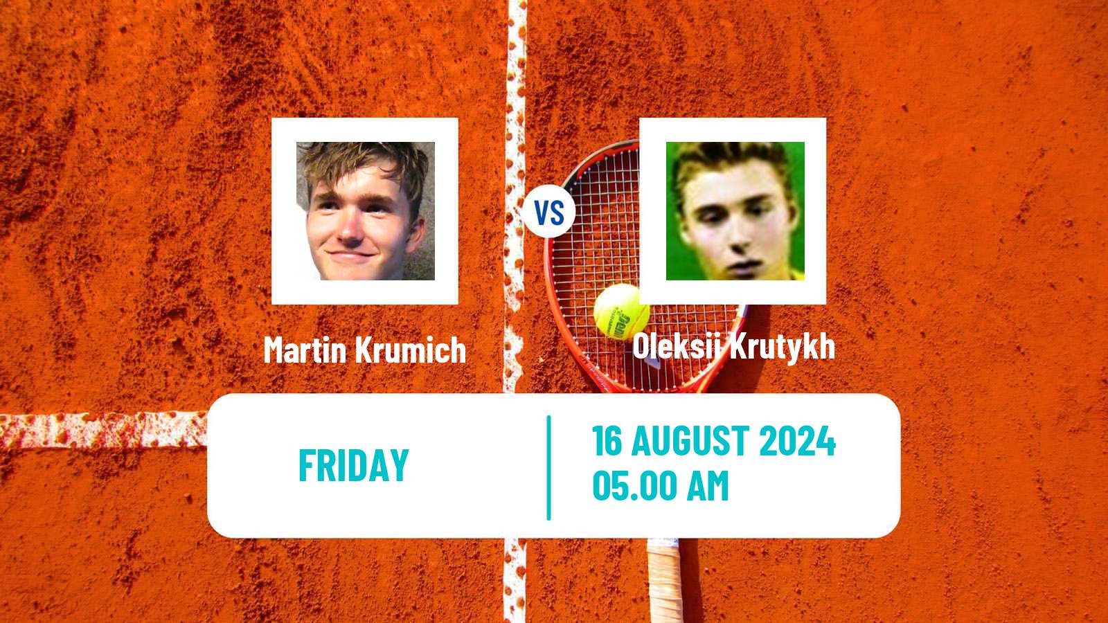 Tennis ITF M15 Bielsko Biala Men Martin Krumich - Oleksii Krutykh