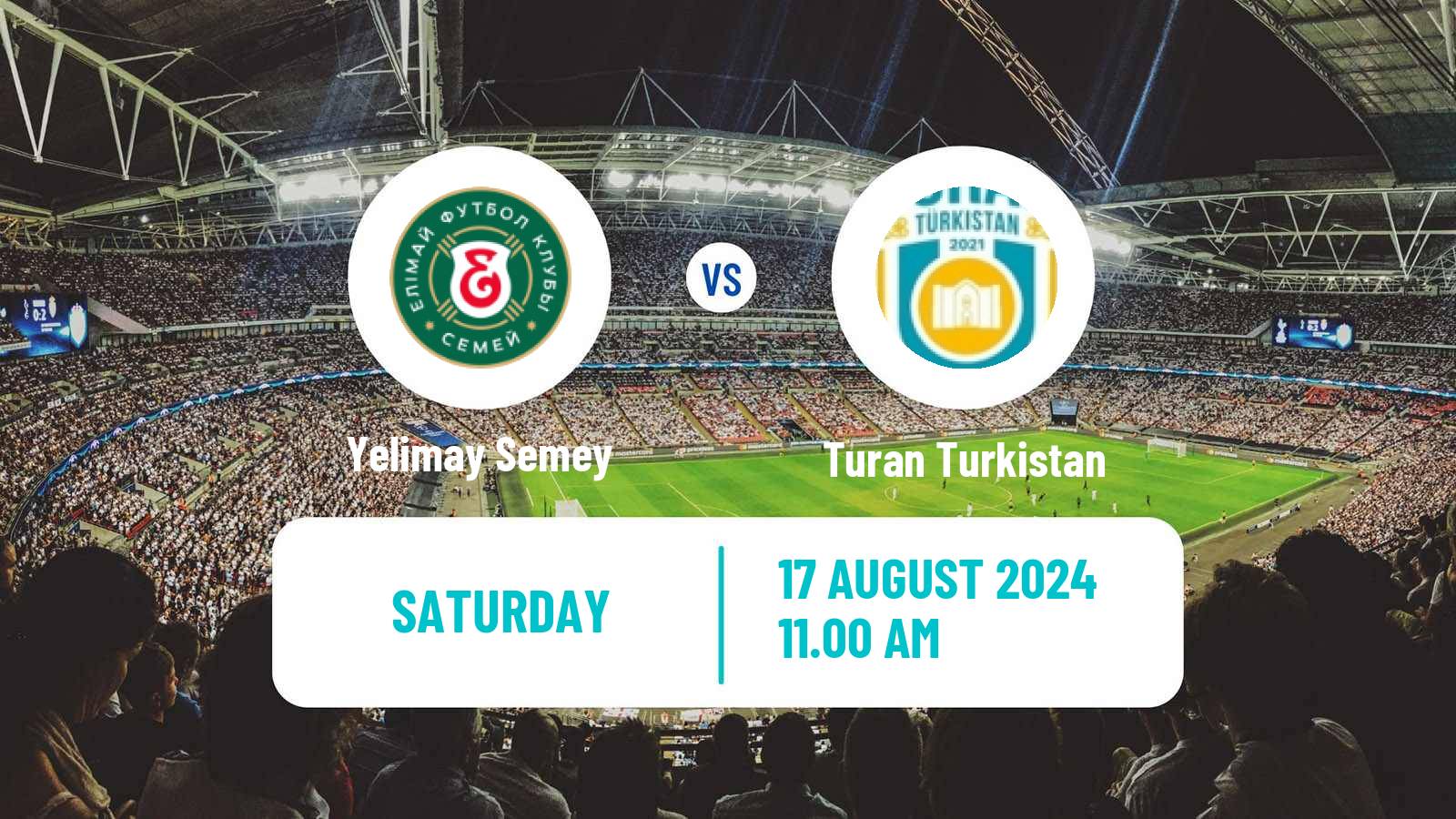 Soccer Kazakh Premier League Yelimay Semey - Turan Turkistan