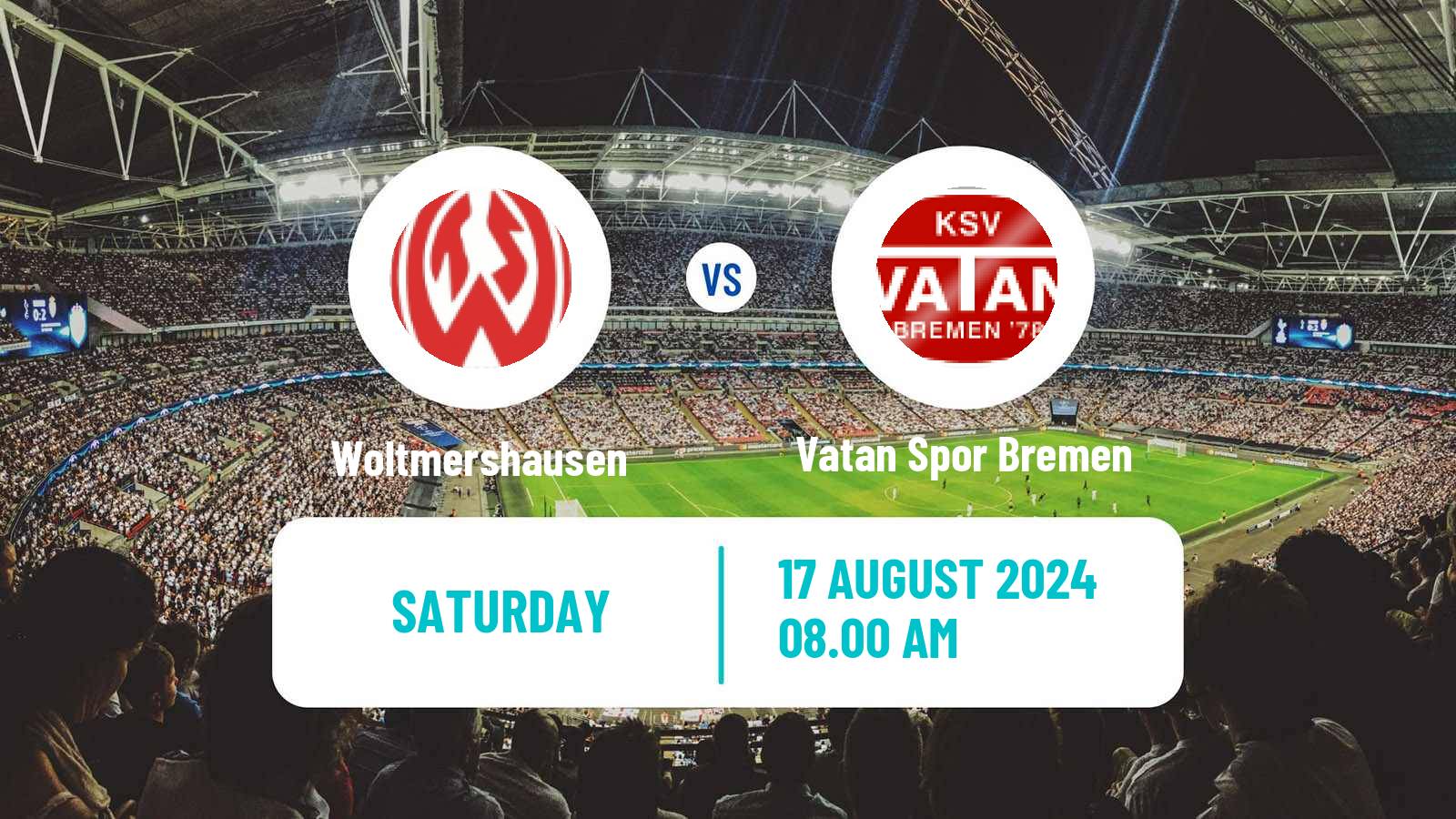 Soccer German Oberliga Bremen Woltmershausen - Vatan Spor Bremen