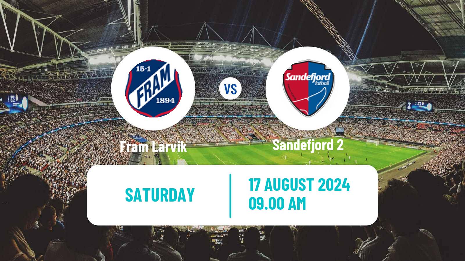 Soccer Norwegian Division 3 - Group 2 Fram Larvik - Sandefjord 2