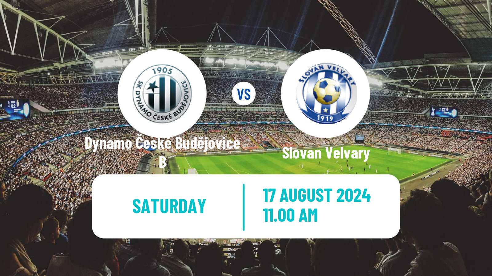 Soccer Czech CFL Group A Dynamo České Budějovice B - Slovan Velvary