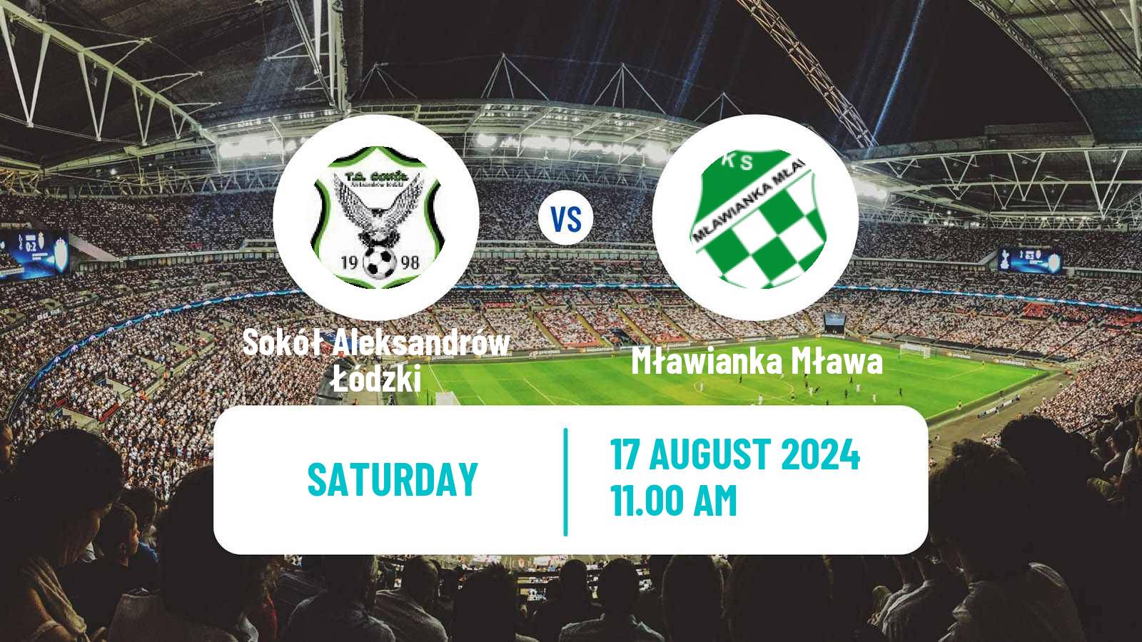 Soccer Polish Division 3 - Group I Sokół Aleksandrów Łódzki - Mławianka Mława