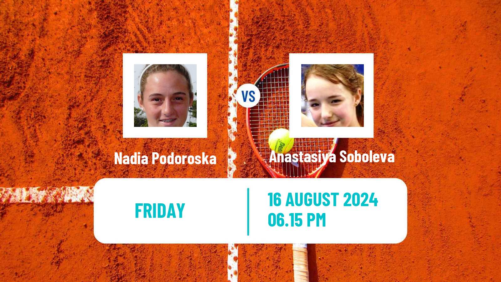 Tennis Barranquilla Challenger Women Nadia Podoroska - Anastasiya Soboleva