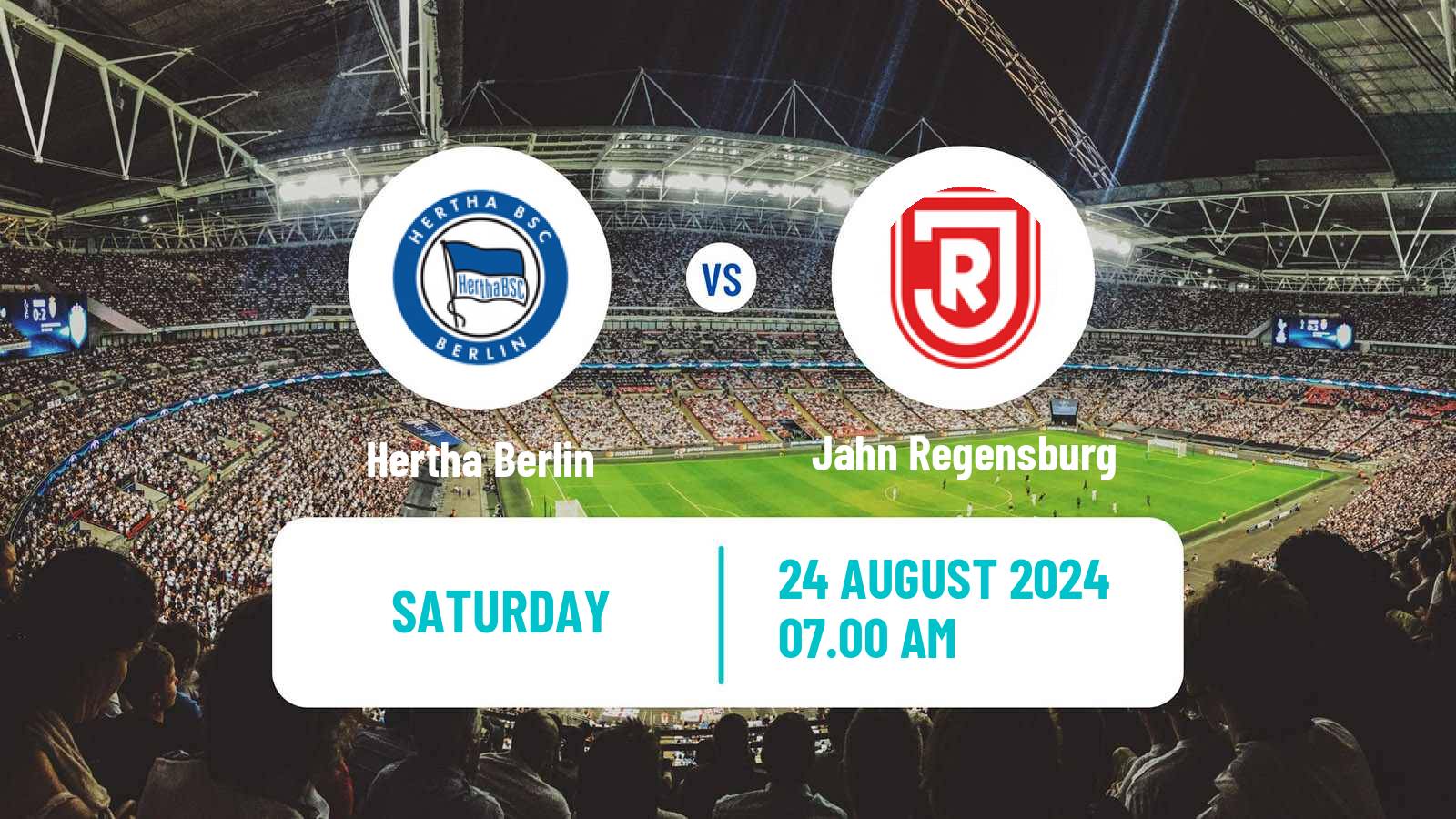 Soccer German 2 Bundesliga Hertha Berlin - Jahn Regensburg