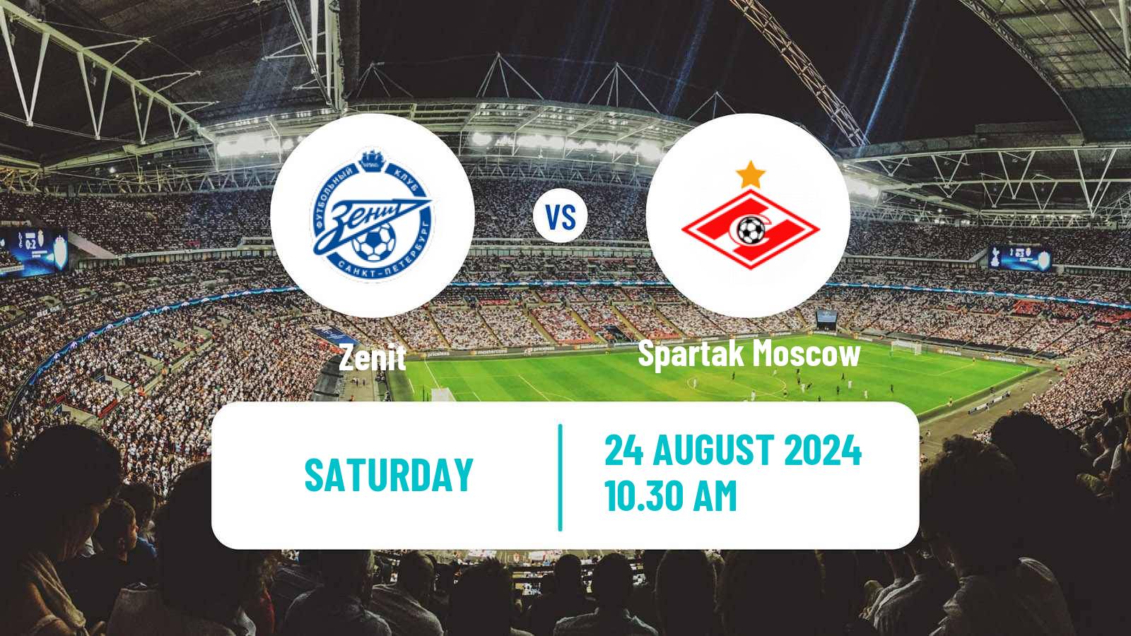 Soccer Russian Premier League Zenit - Spartak Moscow