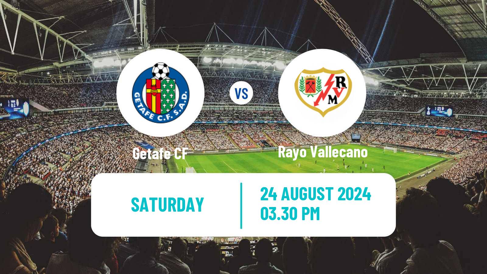 Soccer Spanish LaLiga Getafe - Rayo Vallecano