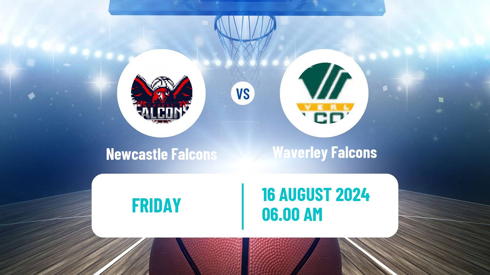 Basketball Australian NBL1 Women Newcastle Falcons - Waverley Falcons