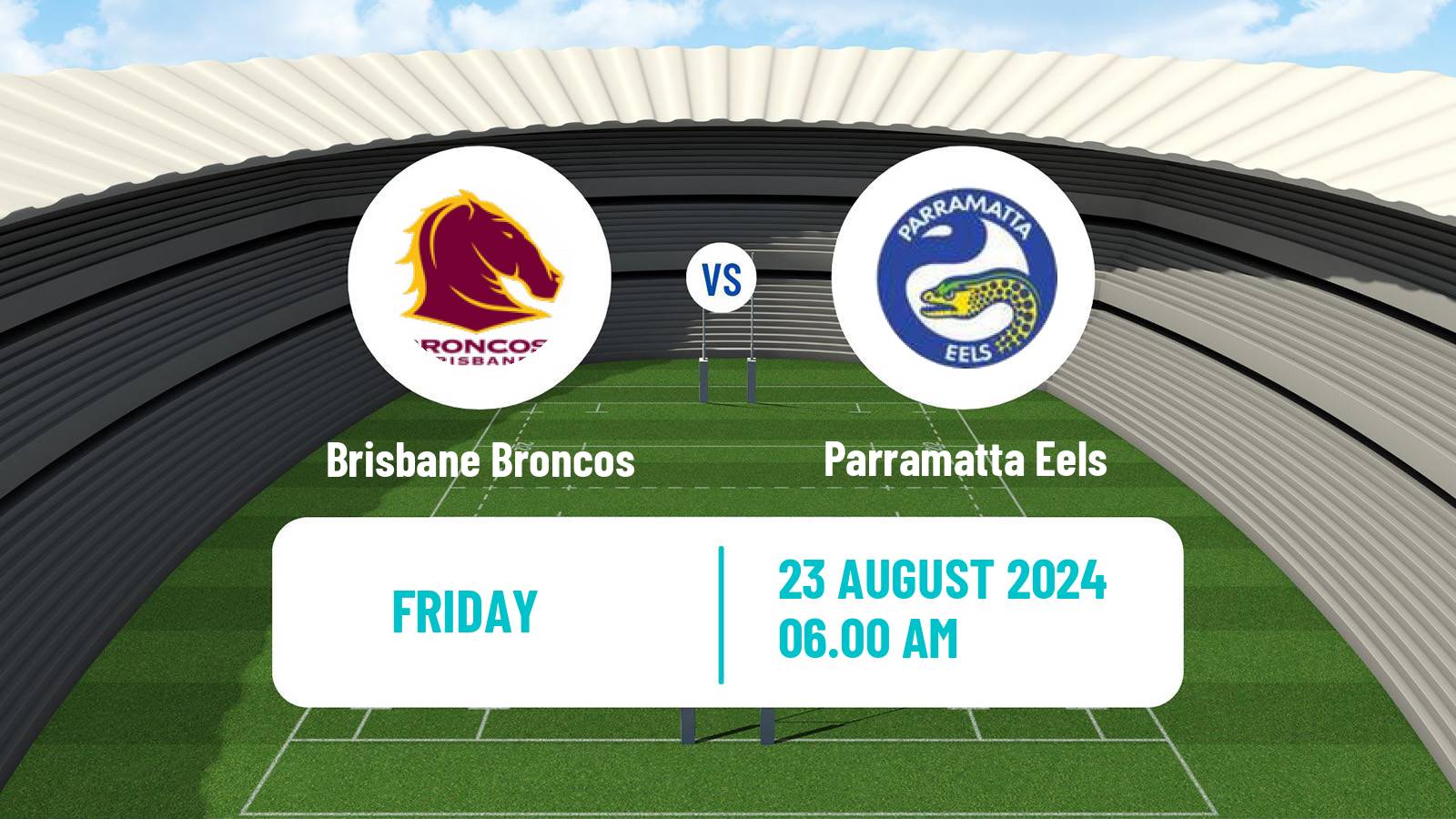 Rugby league Australian NRL Brisbane Broncos - Parramatta Eels