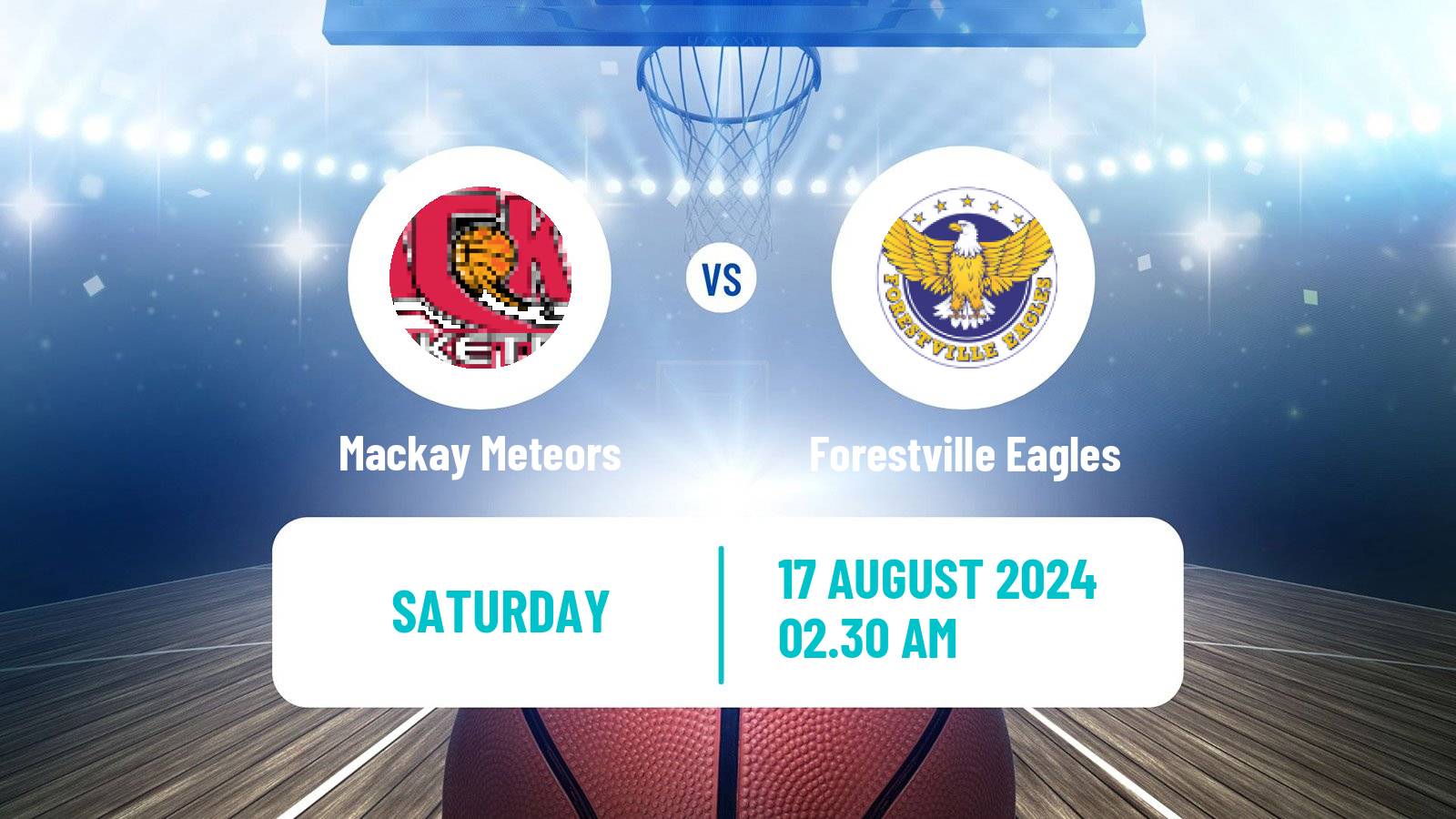 Basketball Australian NBL1 Mackay Meteors - Forestville Eagles