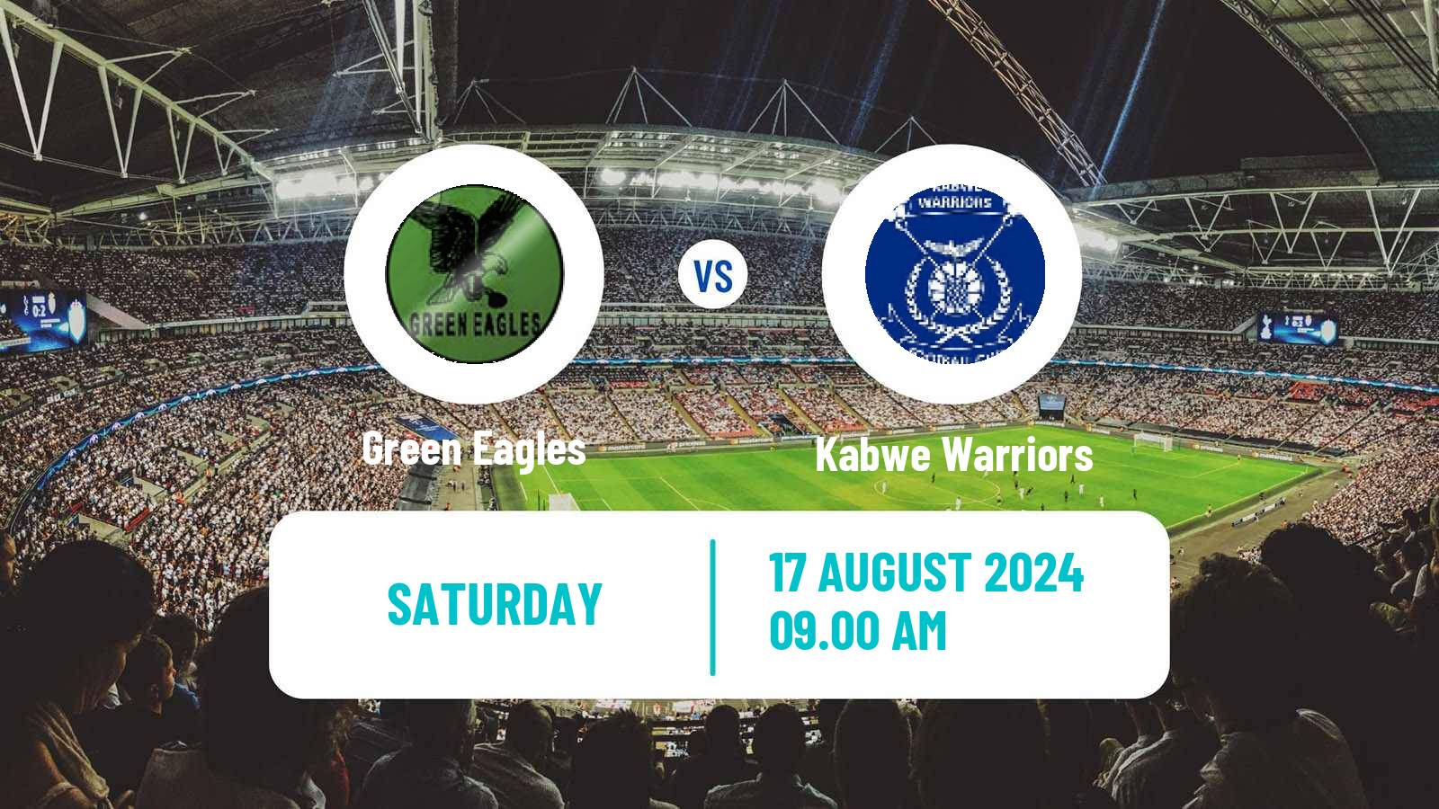 Soccer Zambian Premier League Green Eagles - Kabwe Warriors