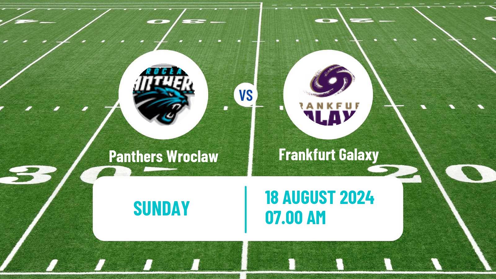 American football European League of American Football Panthers Wroclaw - Frankfurt Galaxy