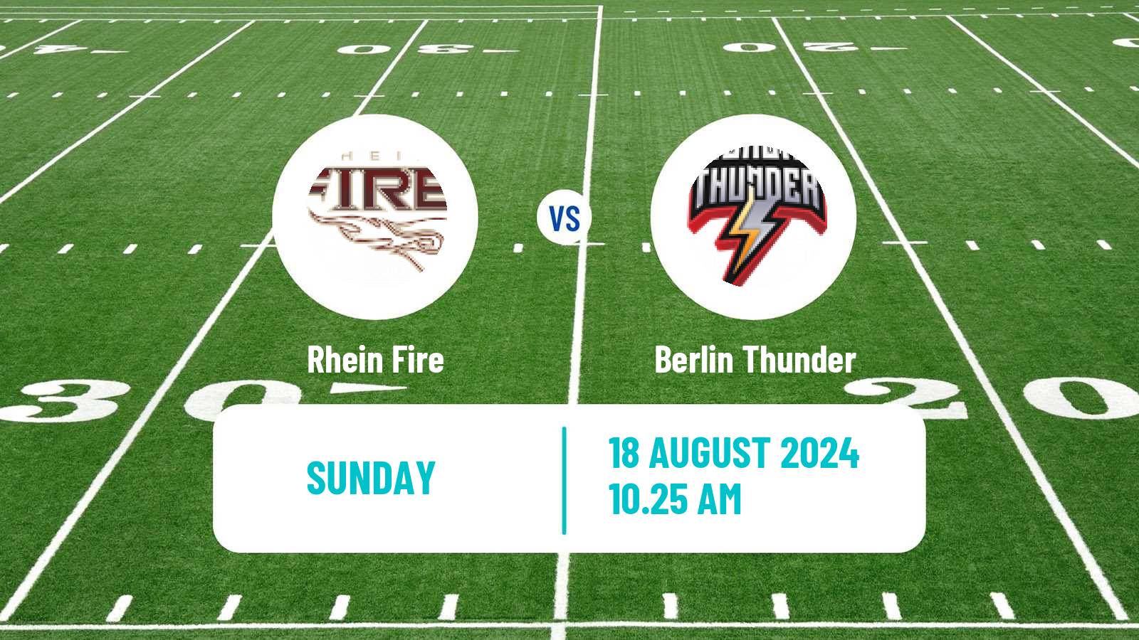 American football European League of American Football Rhein Fire - Berlin Thunder