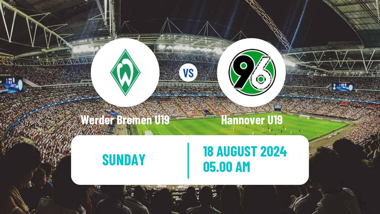 Soccer German DFB Youth League Werder Bremen U19 - Hannover U19