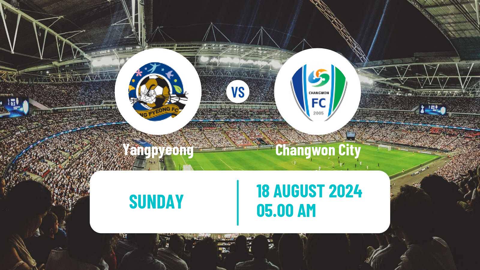 Soccer South Korean K3 League Yangpyeong - Changwon City