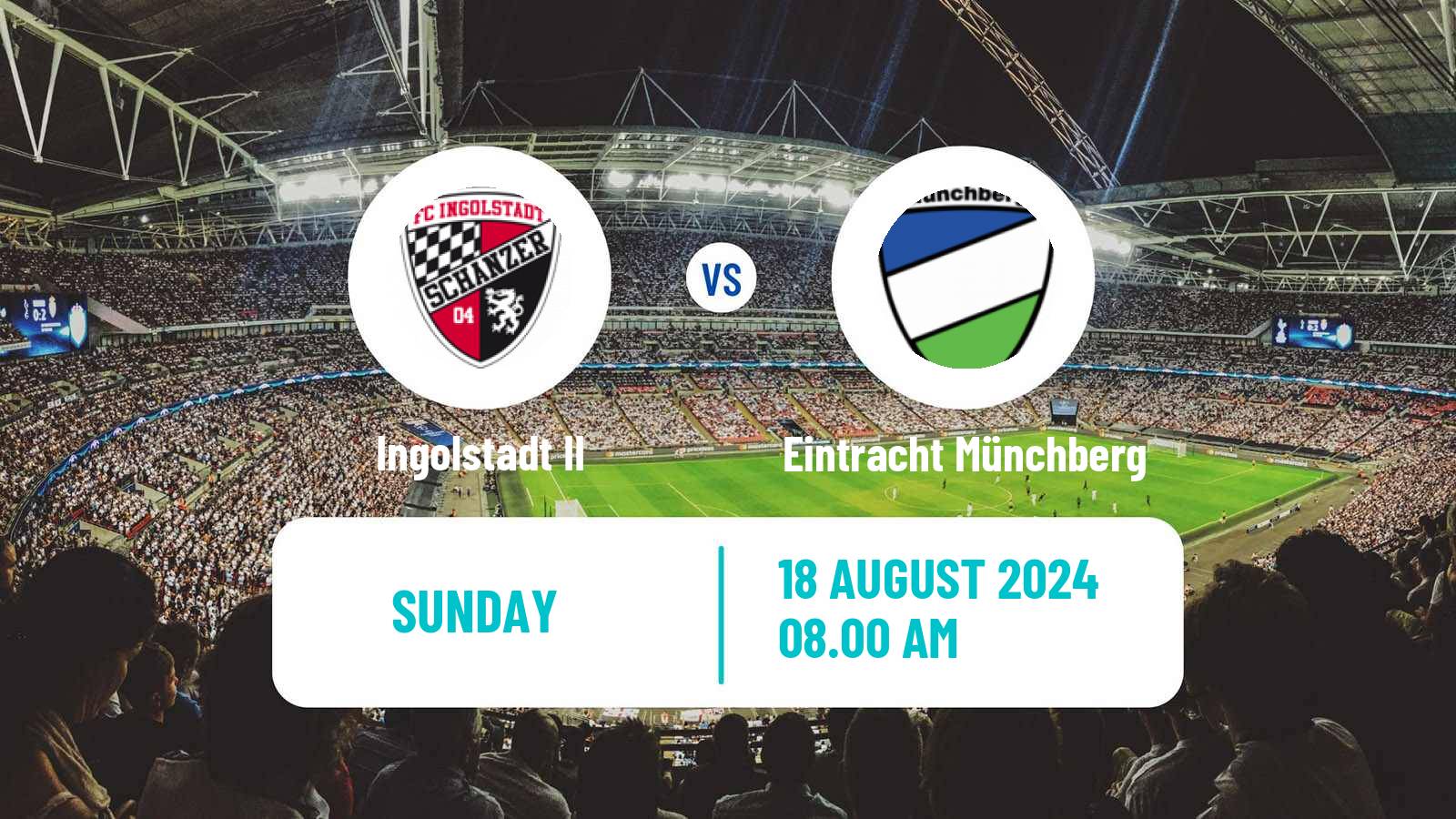 Soccer German Oberliga Bayern Nord Ingolstadt II - Eintracht Münchberg