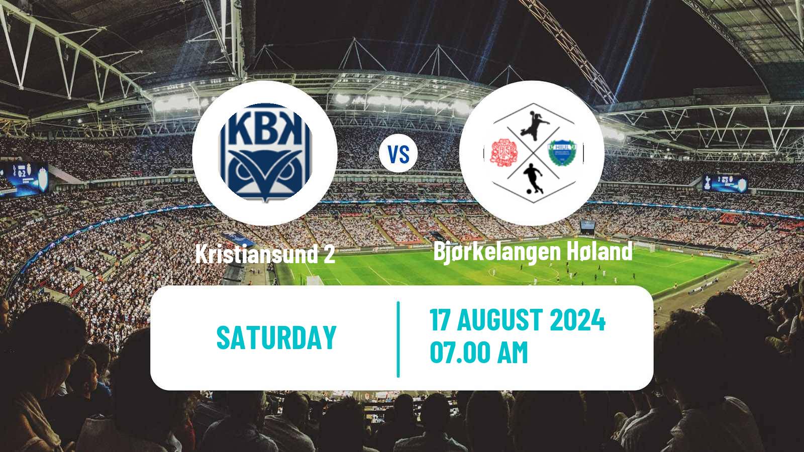 Soccer Norwegian Division 3 - Group 5 Kristiansund 2 - Bjørkelangen Høland