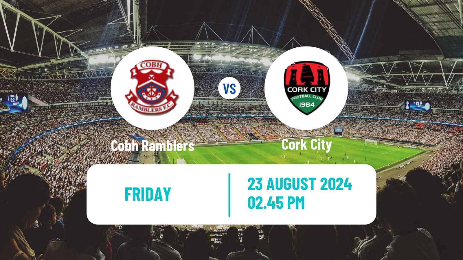 Soccer Irish Division 1 Cobh Ramblers - Cork City