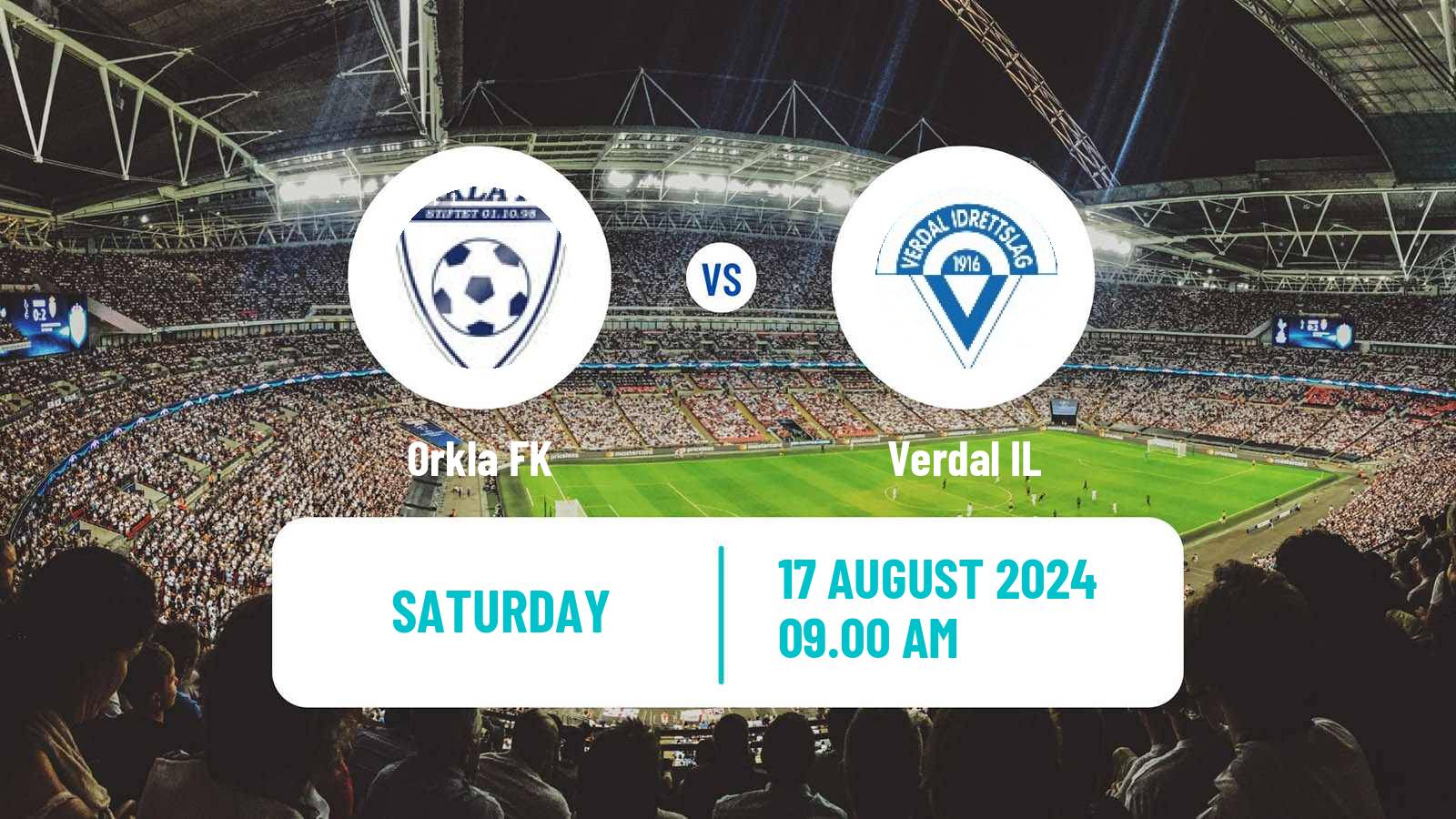 Soccer Norwegian Division 3 - Group 4 Orkla FK - Verdal