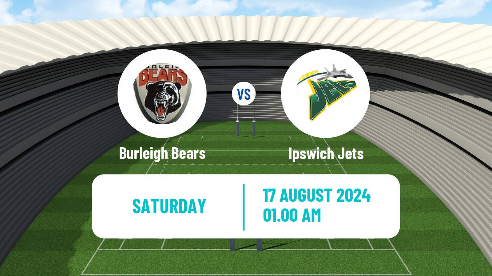 Rugby league Australian Queensland Cup Burleigh Bears - Ipswich Jets