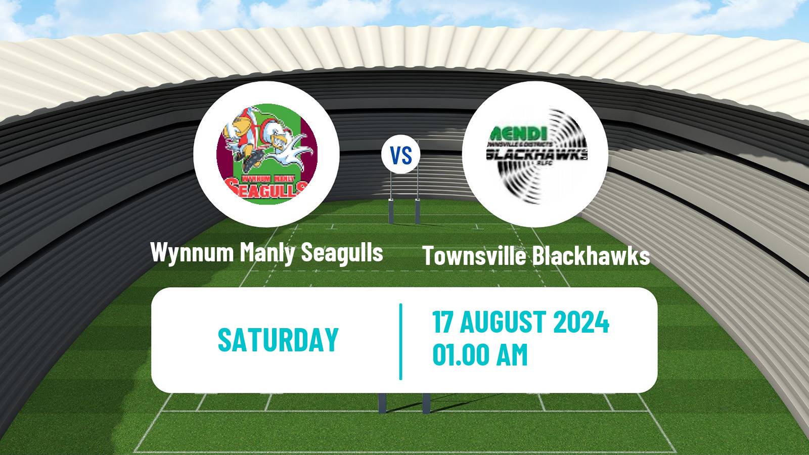 Rugby league Australian Queensland Cup Wynnum Manly Seagulls - Townsville Blackhawks