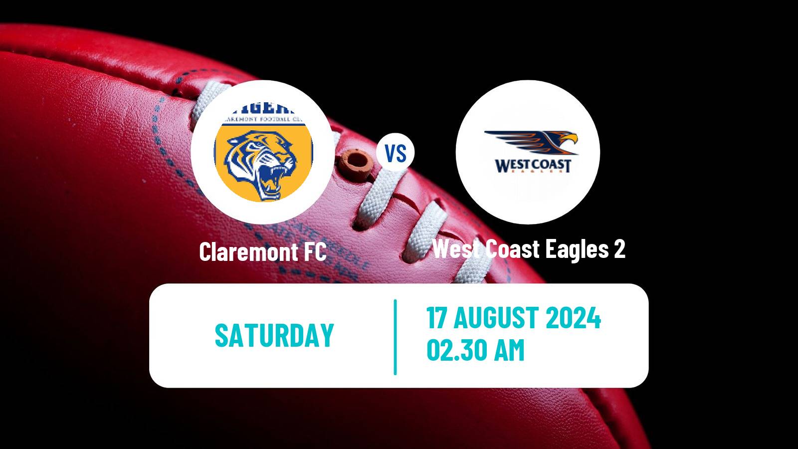 Aussie rules WAFL Claremont - West Coast Eagles 2