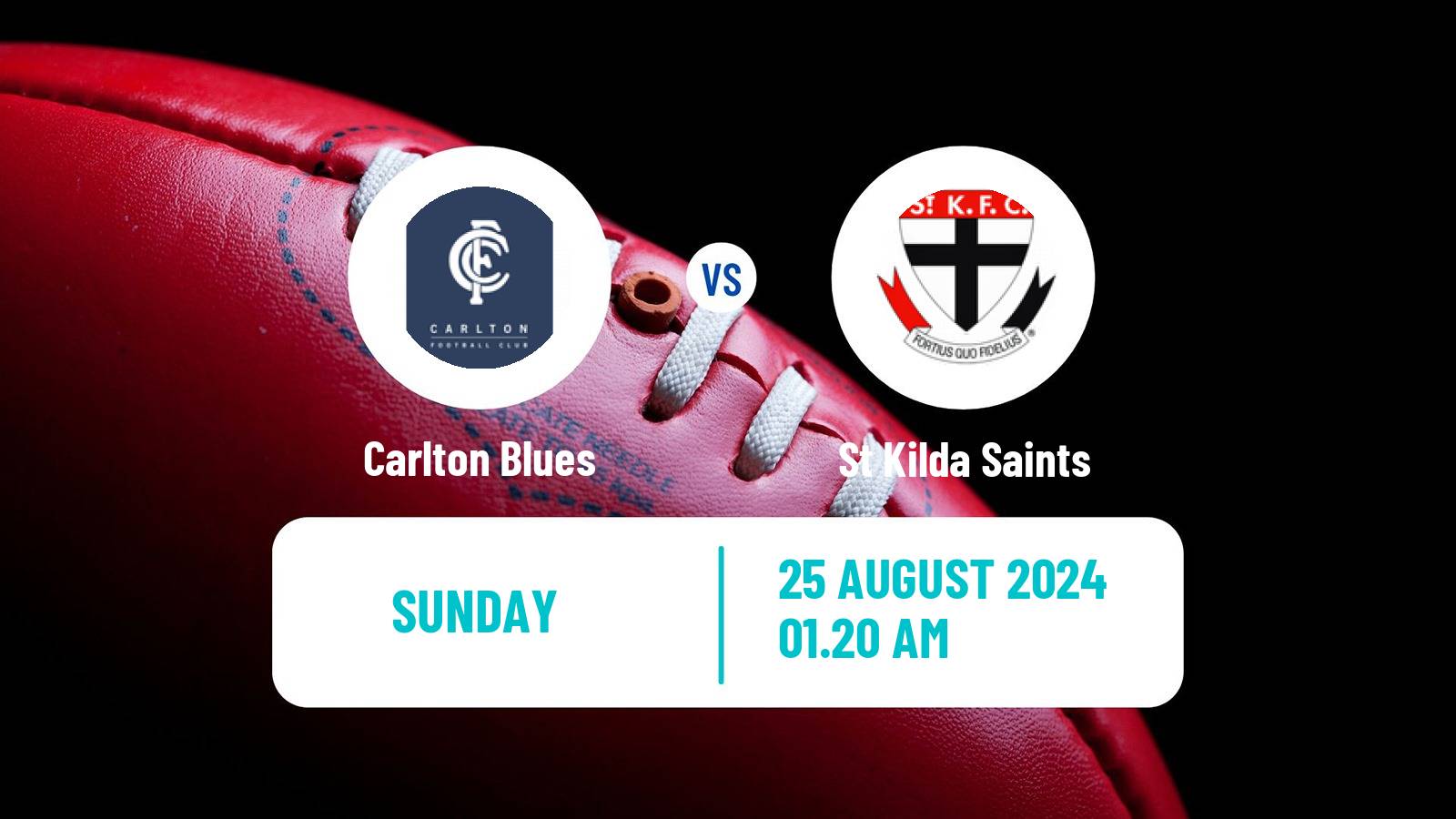 Aussie rules AFL Carlton Blues - St Kilda Saints