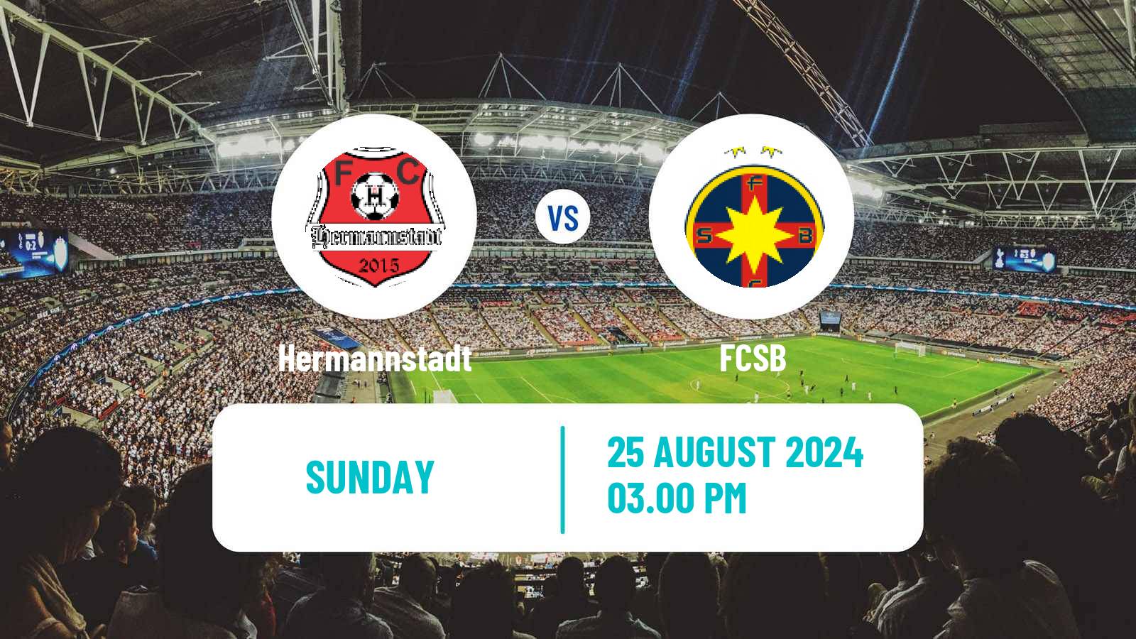 Soccer Romanian Liga 1 Hermannstadt - FCSB