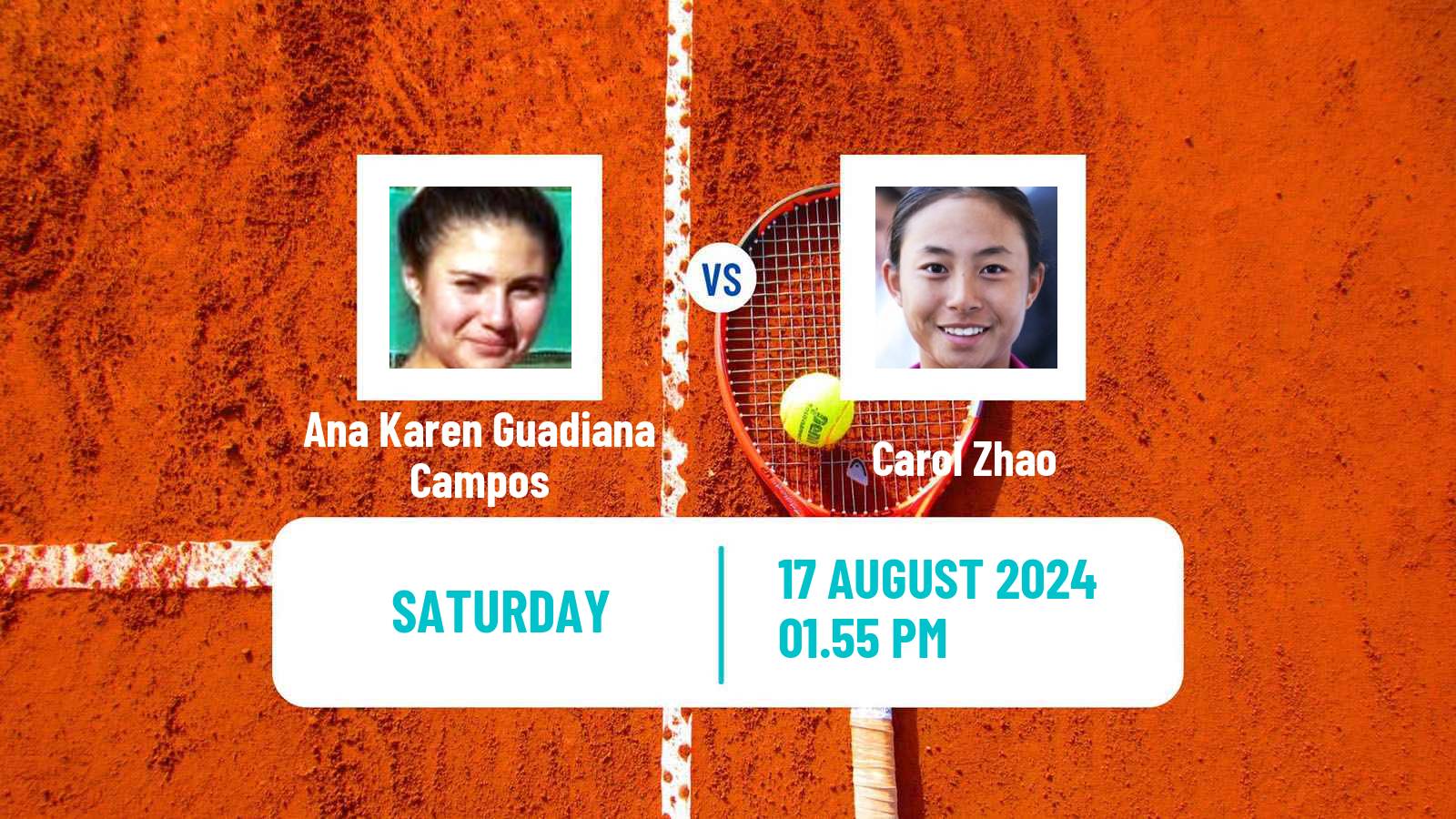 Tennis WTA Monterrey Ana Karen Guadiana Campos - Carol Zhao