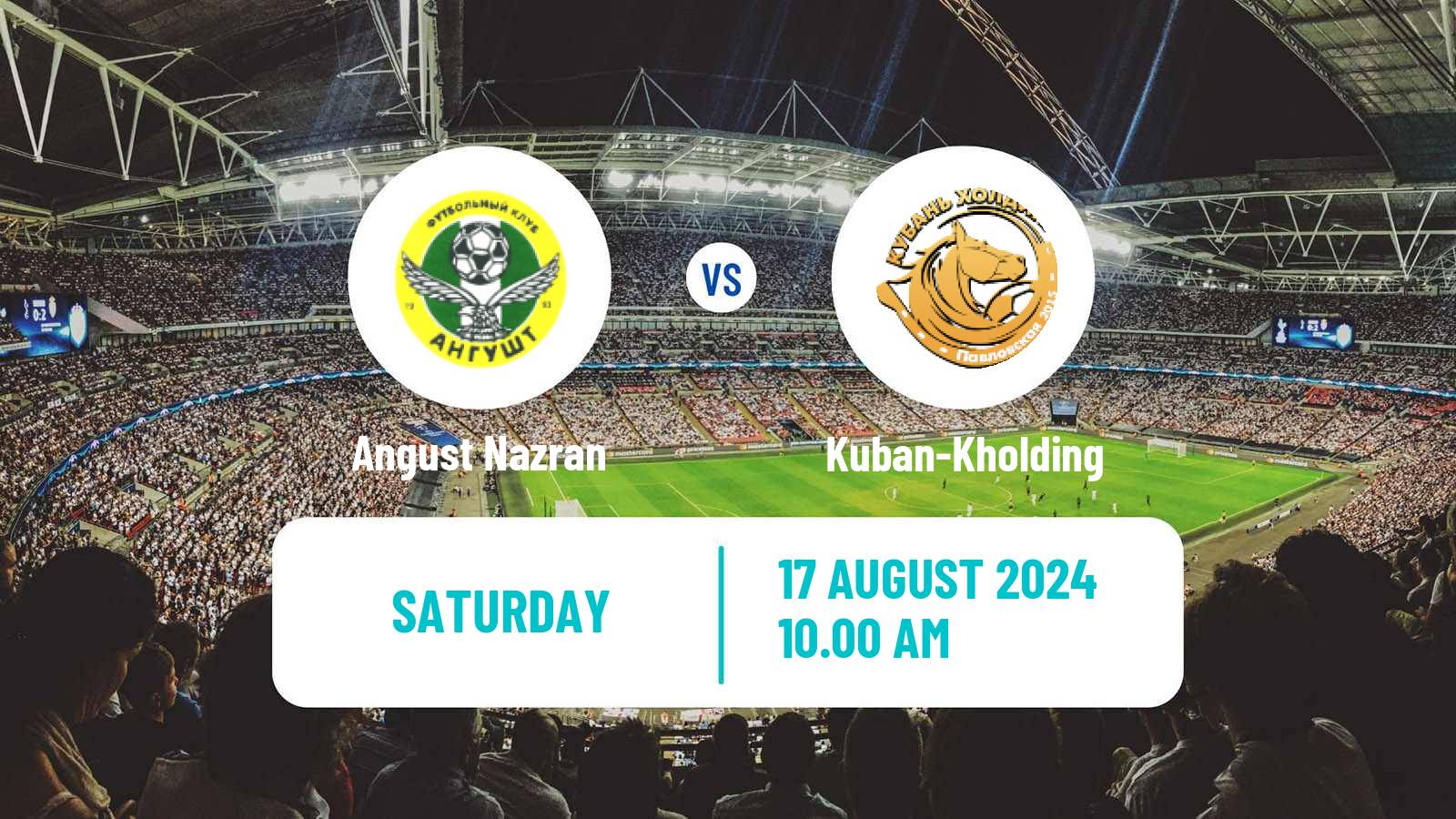 Soccer FNL 2 Division B Group 1 Angust Nazran - Kuban-Kholding