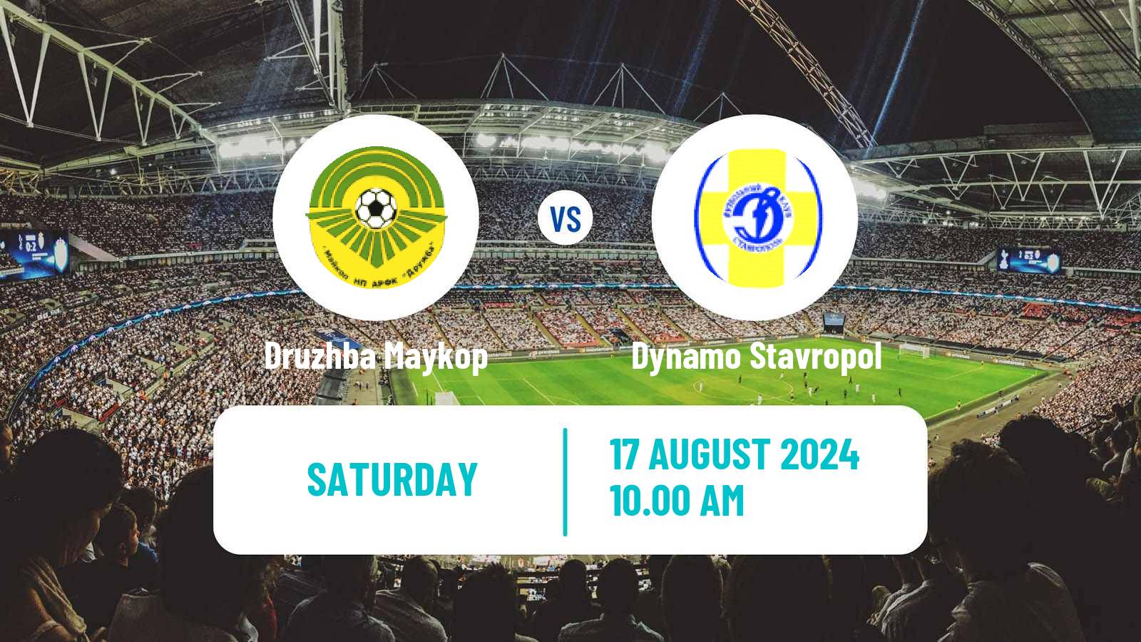 Soccer FNL 2 Division B Group 1 Druzhba Maykop - Dynamo Stavropol