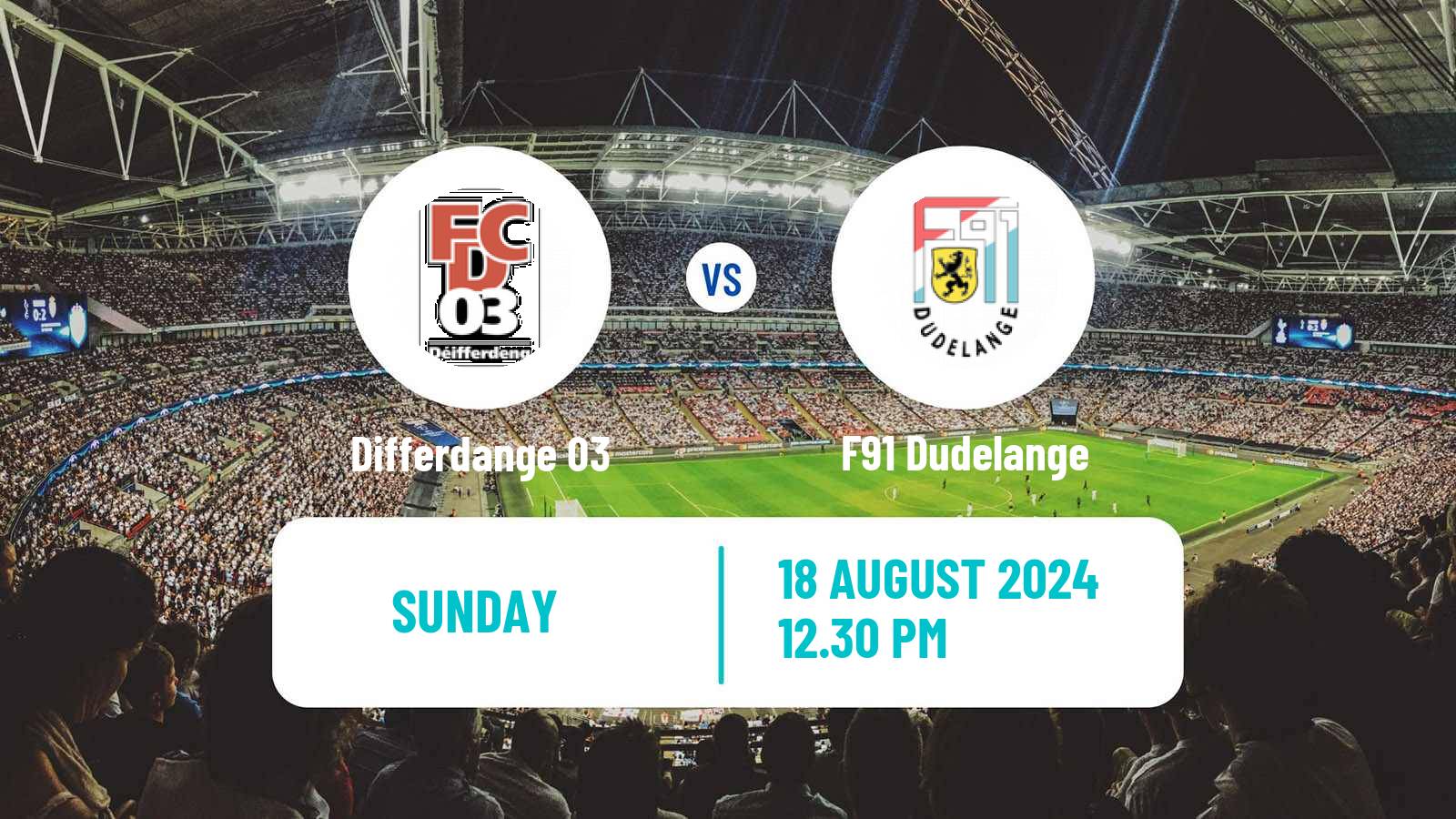 Soccer Luxembourg National Division Differdange 03 - F91 Dudelange