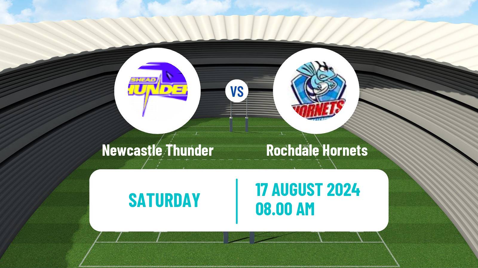 Rugby league English League 1 Rugby League Newcastle Thunder - Rochdale Hornets