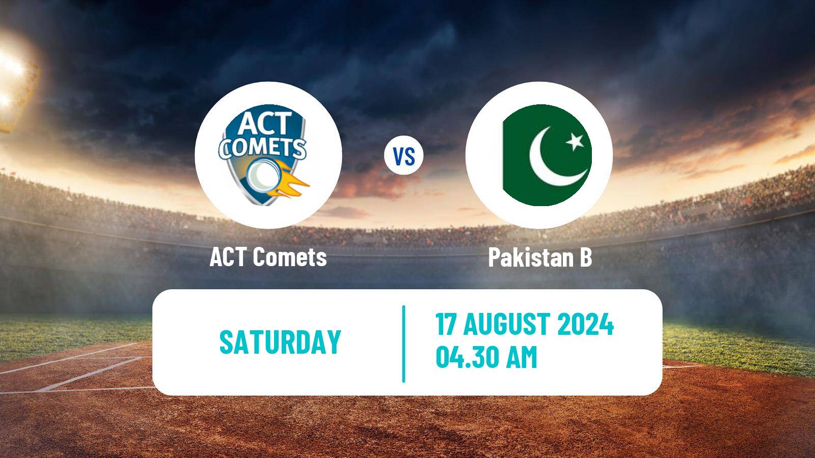 Cricket Australian Top End Series ACT Comets - Pakistan B