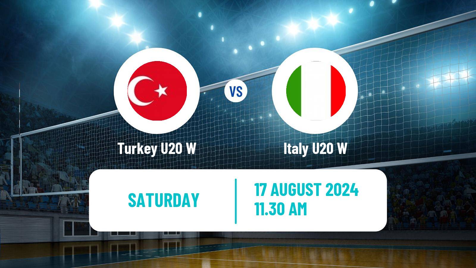 Volleyball European Championship U20 Volleyball Women Turkey U20 W - Italy U20 W