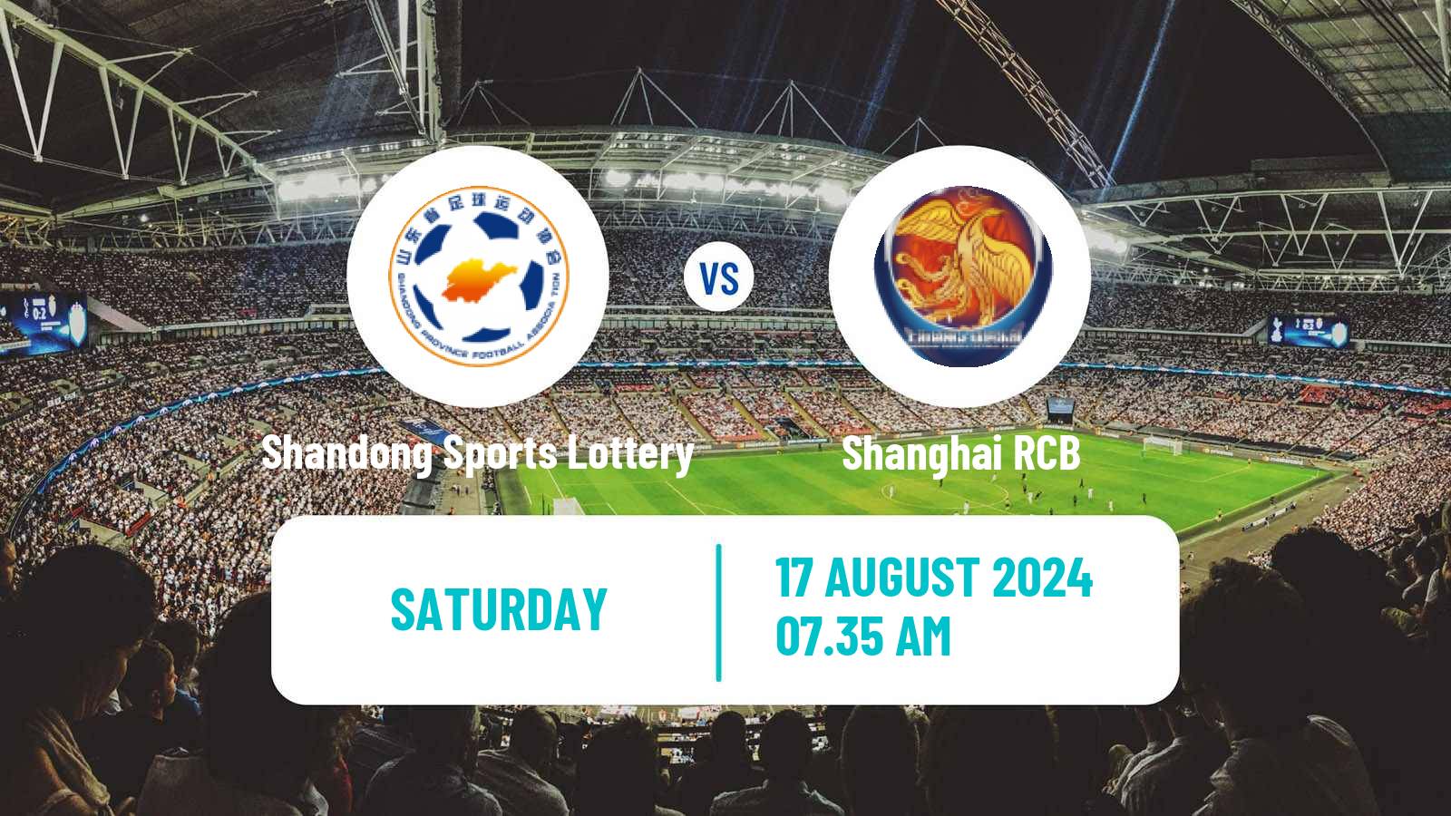 Soccer Chinese Super League Women Shandong Sports Lottery - Shanghai RCB