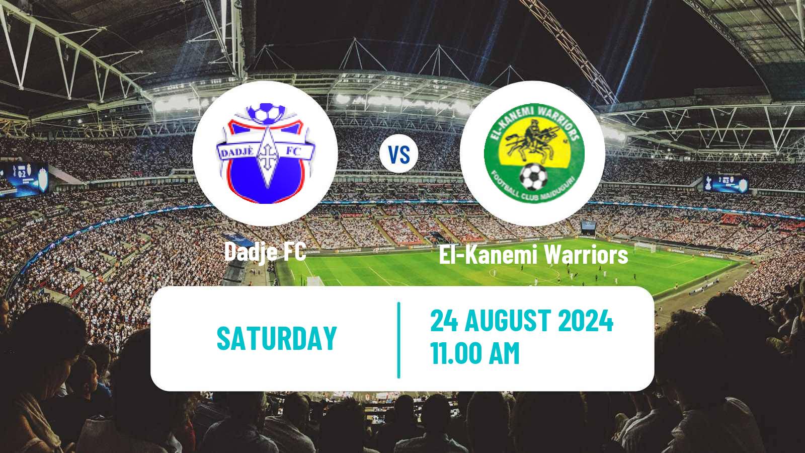 Soccer CAF Confederation Cup Dadje - El-Kanemi Warriors