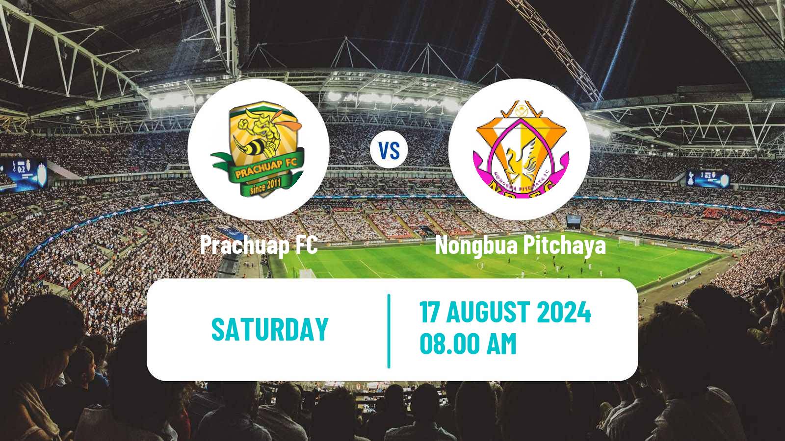 Soccer Thai League 1 Prachuap - Nongbua Pitchaya