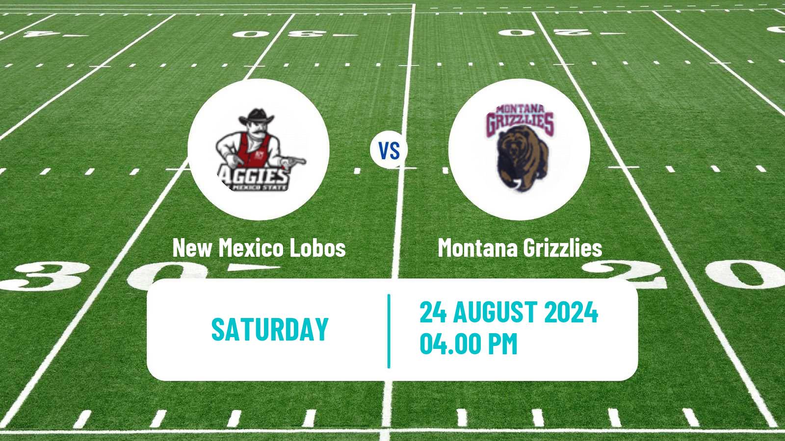 American football NCAA College Football New Mexico Lobos - Montana Grizzlies