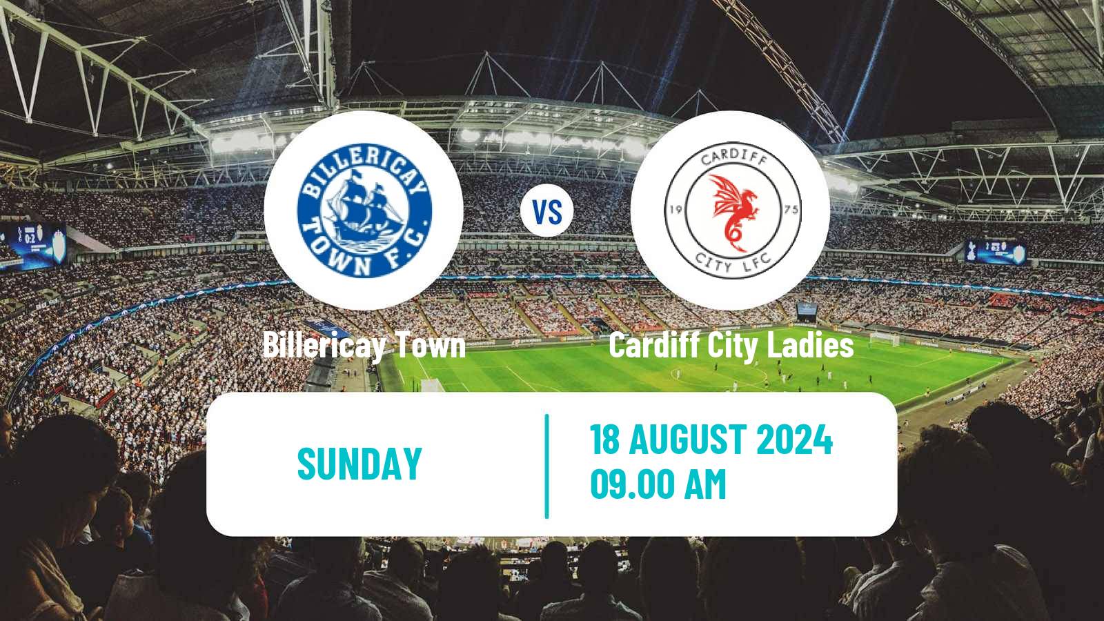 Soccer English National League South Women Billericay Town - Cardiff City Ladies