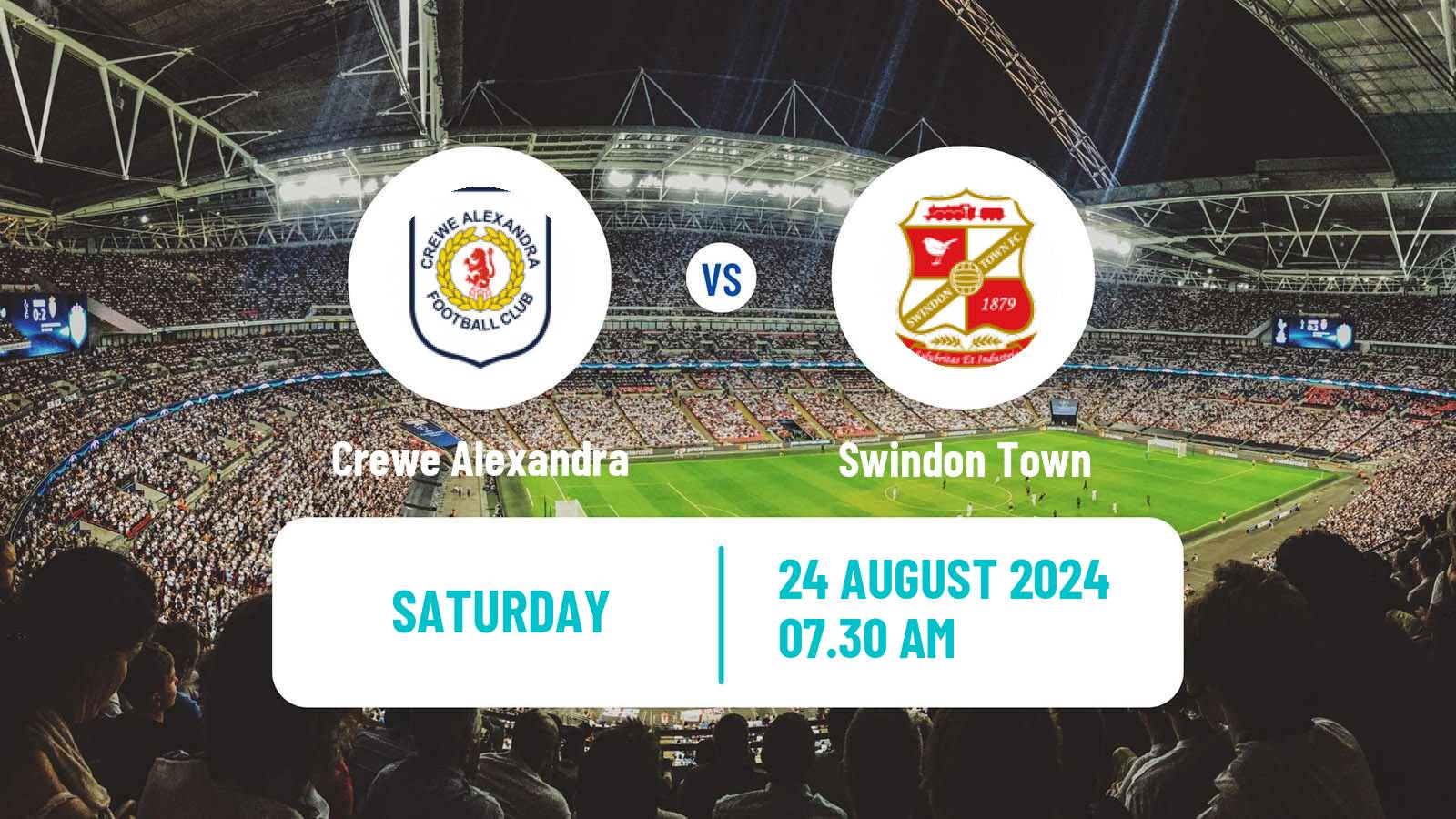 Soccer English League Two Crewe Alexandra - Swindon Town