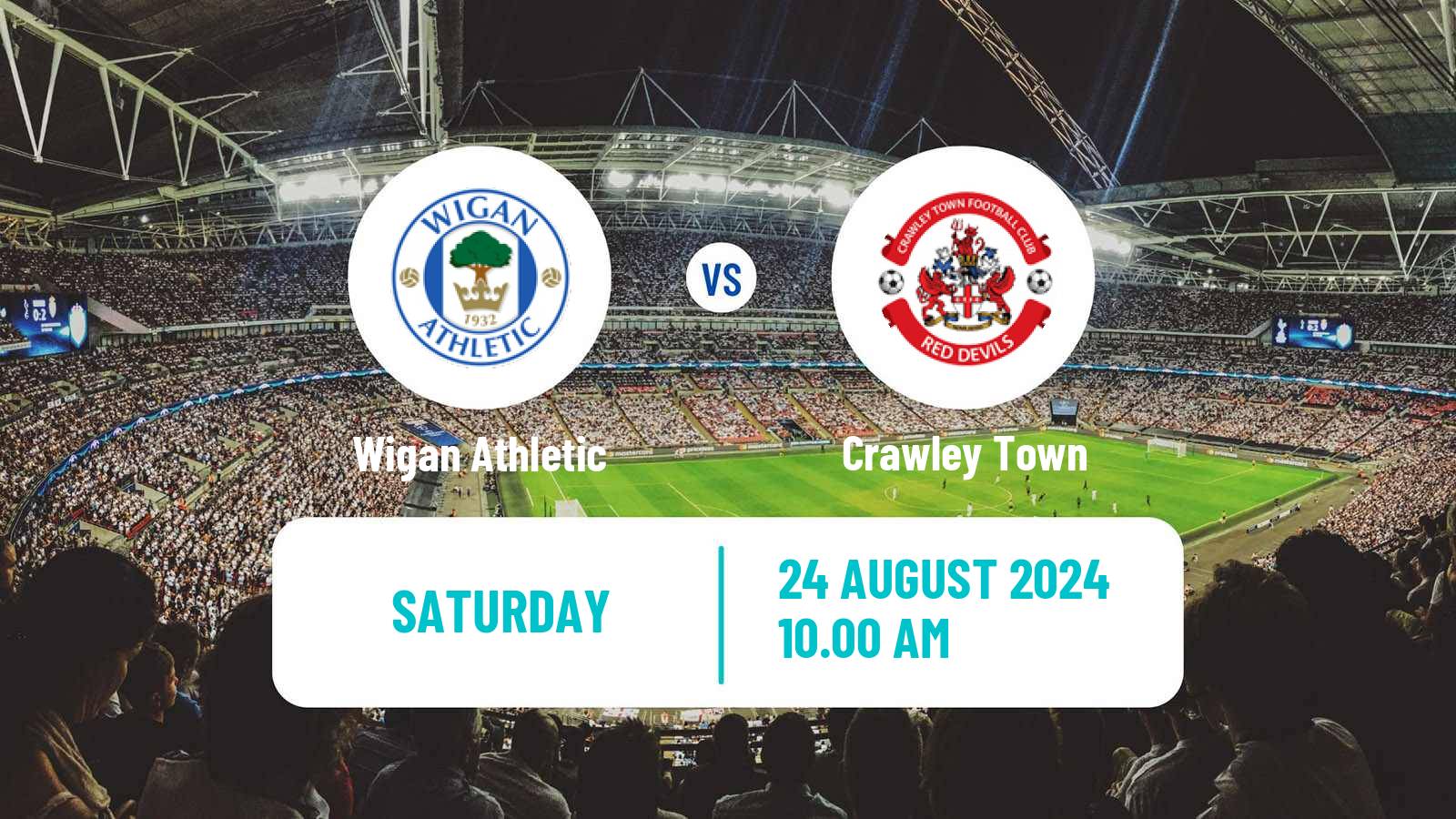 Soccer English League One Wigan Athletic - Crawley Town